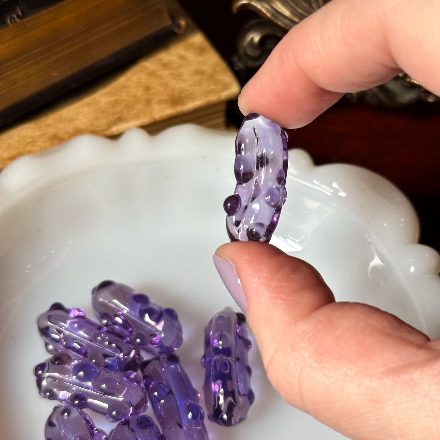 Indigo Mini Glass Pickle