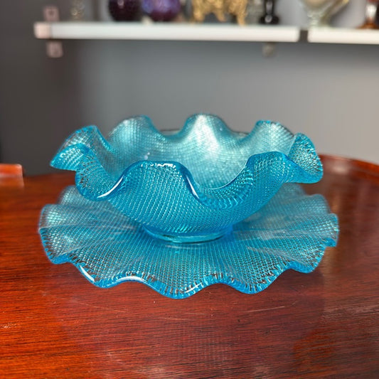 Colony Aqua Bowl & Plate Set