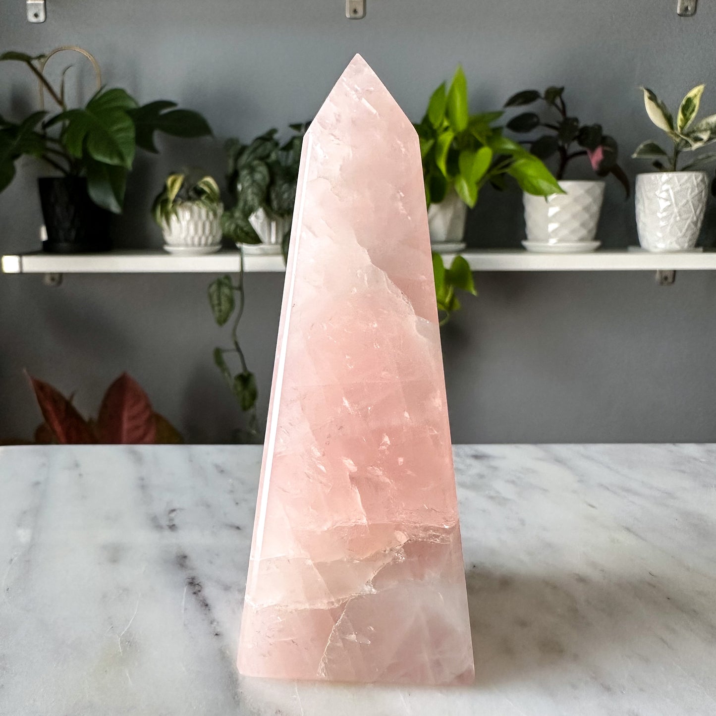 Rose Quartz Obelisk