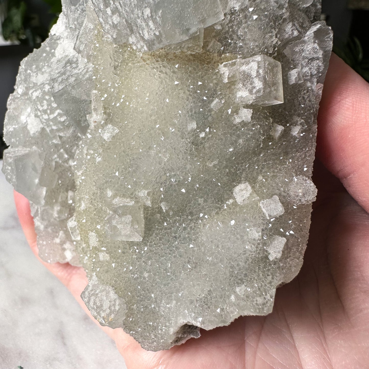 Sugar Fluorite Cluster