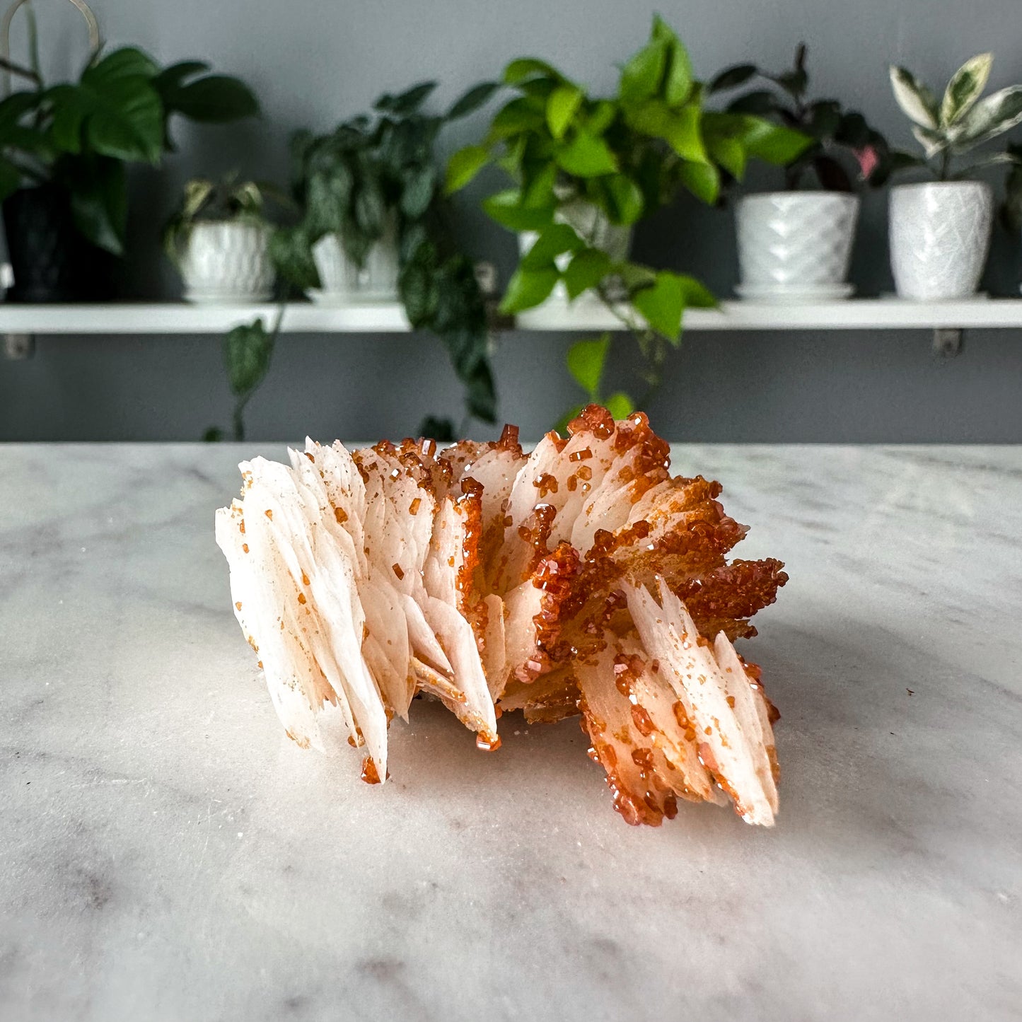 Vanadinite on Barite