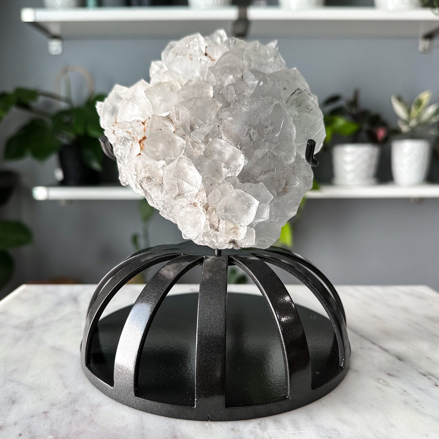 Emilio Mine Fluorite on a Handcrafted Custom Stand