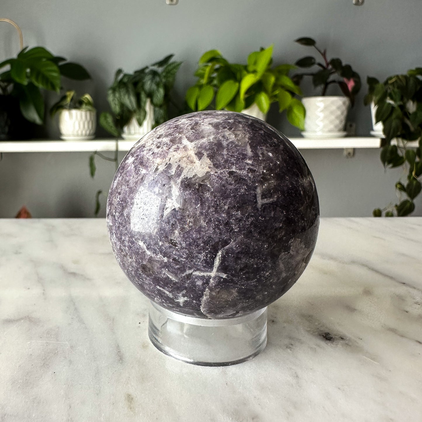 Lepidolite Sphere