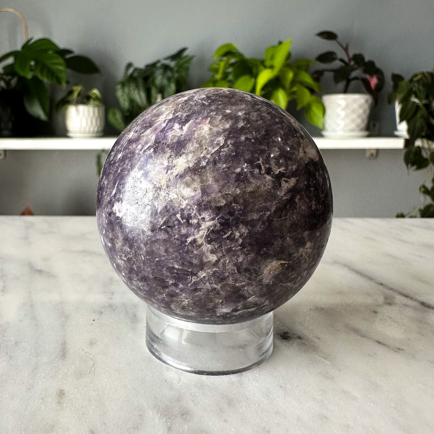 Lepidolite Sphere