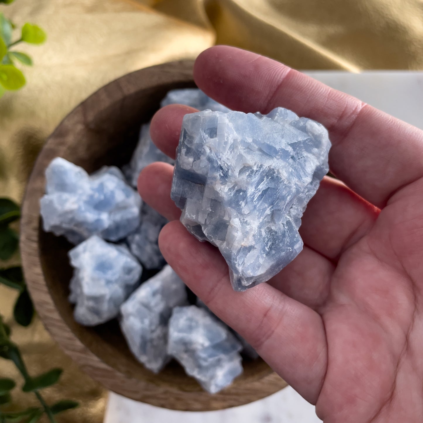 Raw Blue Calcite