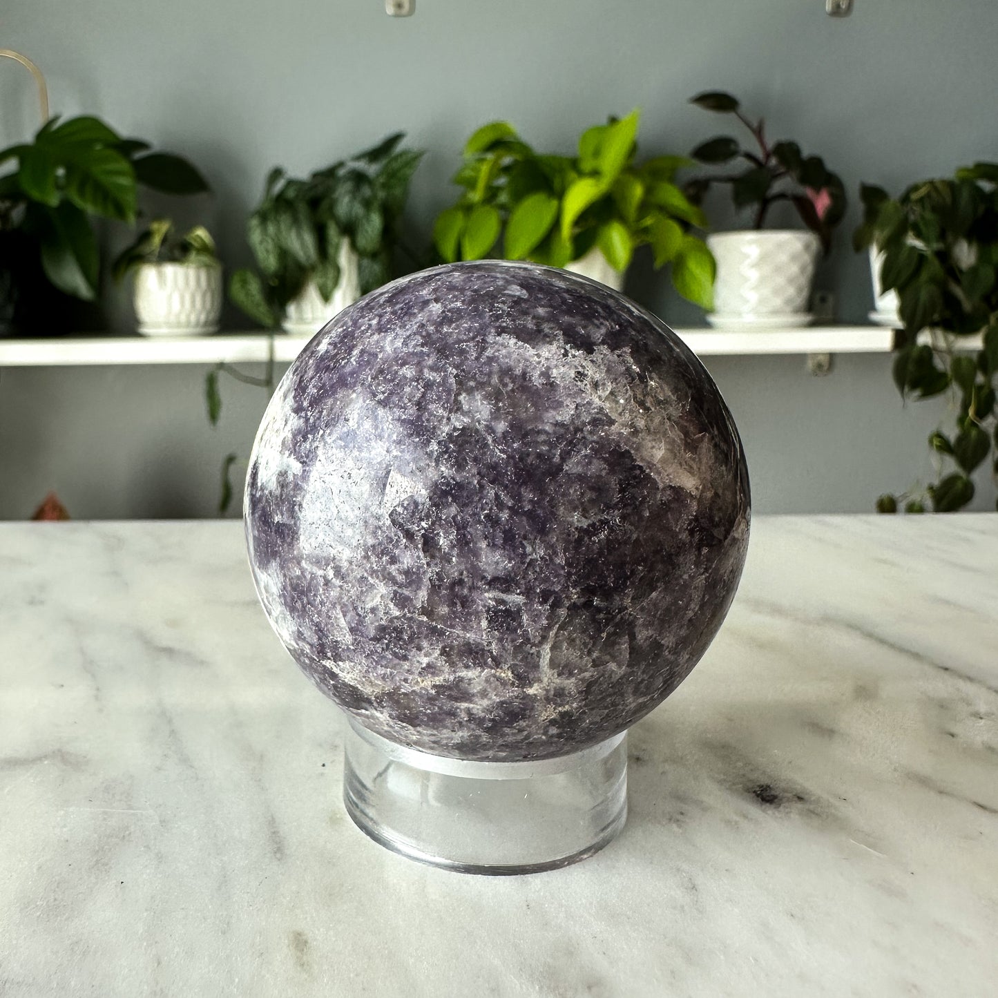 Lepidolite Sphere