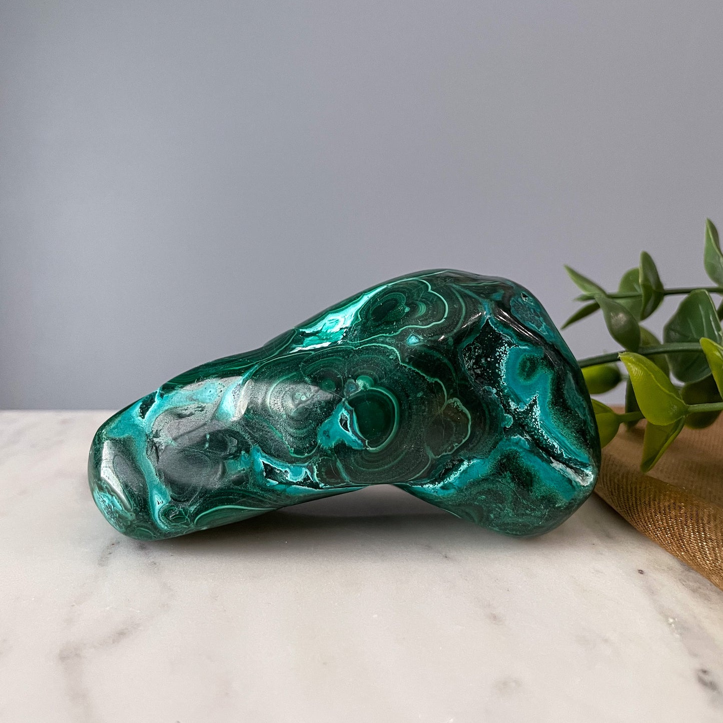 Malachite with Chrysocolla Freeform