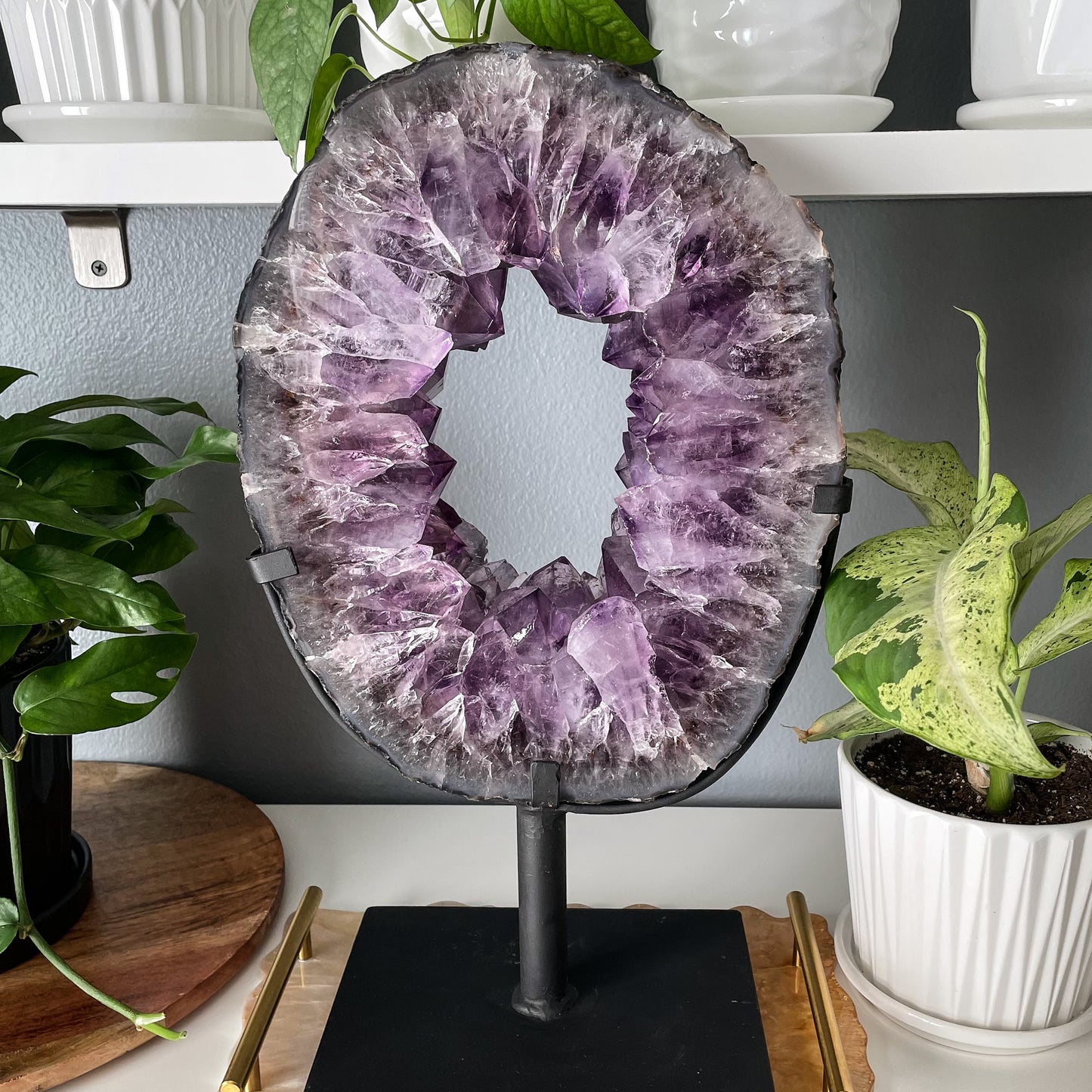 Amethyst Portal on a Custom Stand