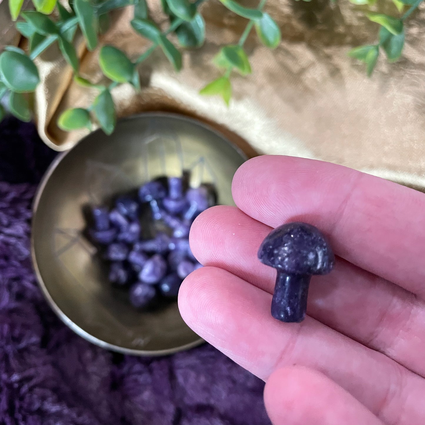 Lepidolite Mini Mushroom