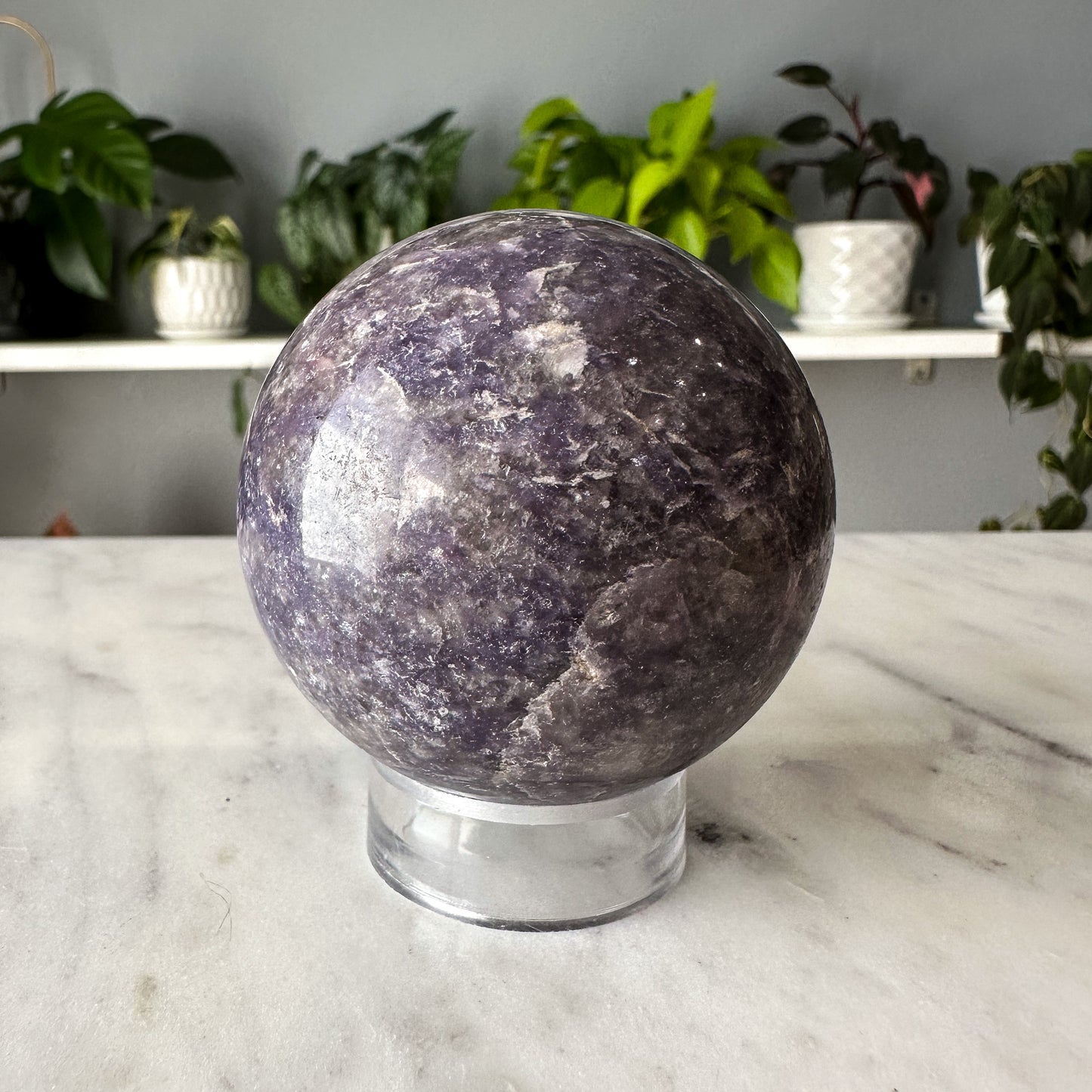 Lepidolite Sphere