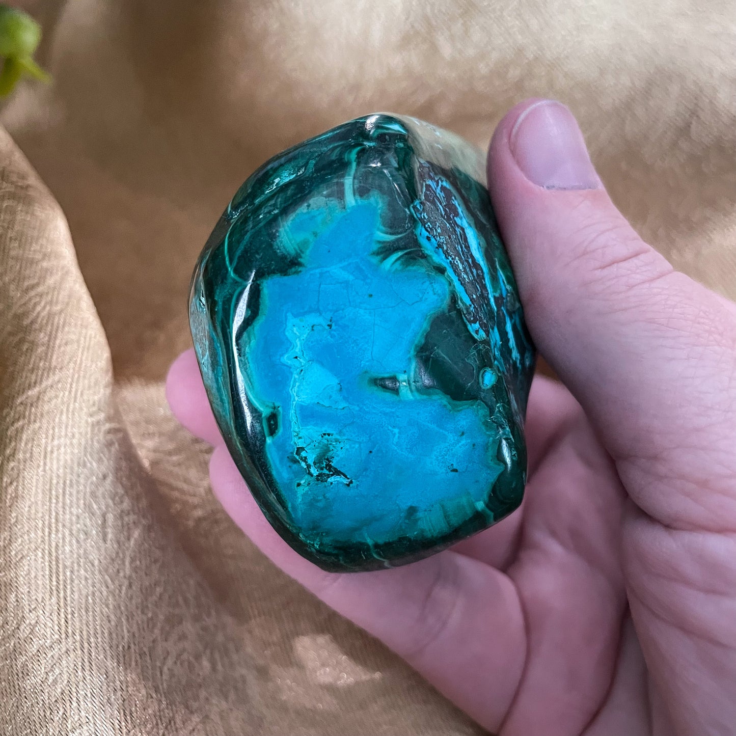 Malachite with Chrysocolla Freeform