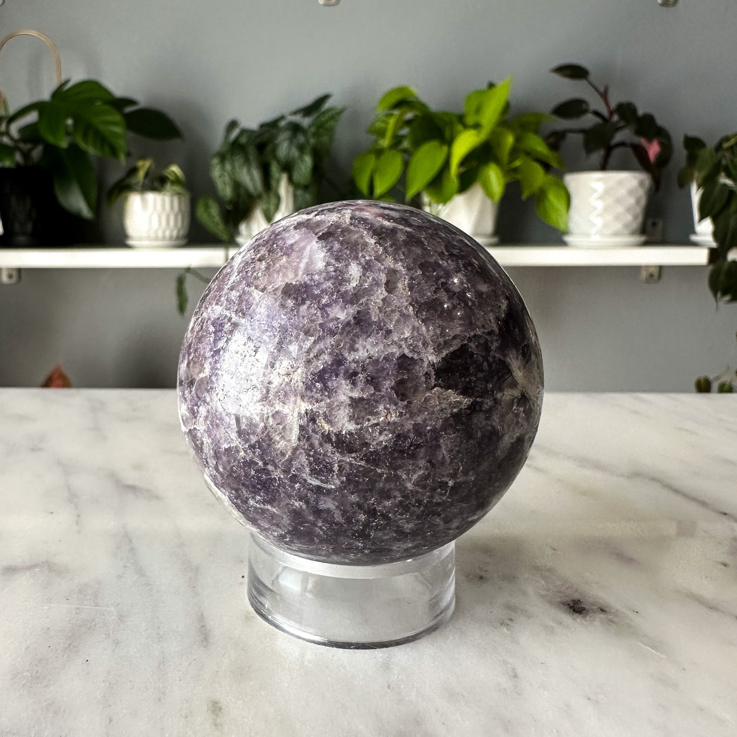 Lepidolite Sphere