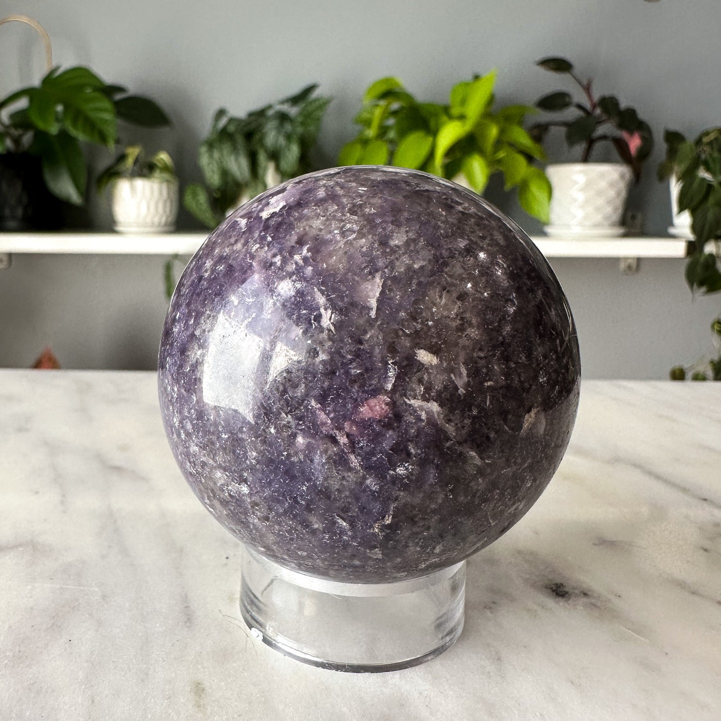 Lepidolite Sphere