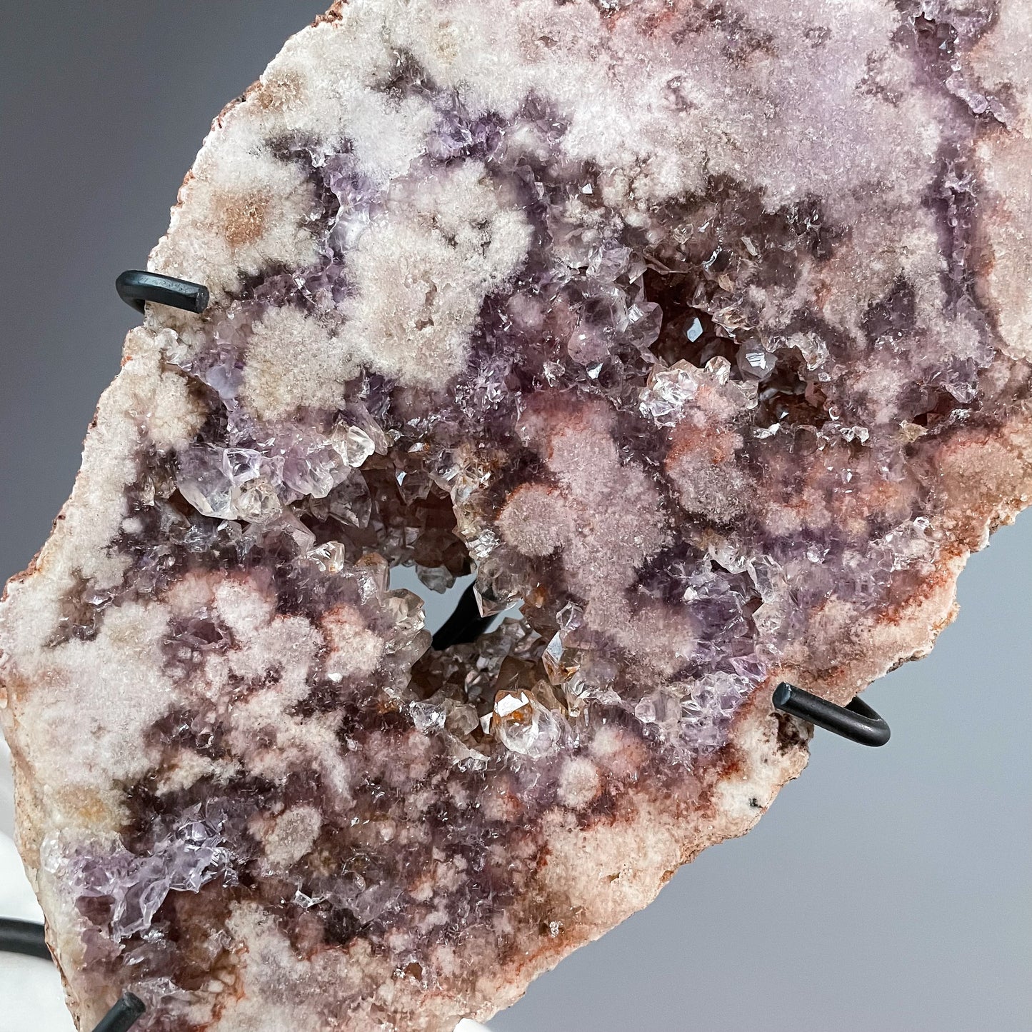 Pink Amethyst Slab on a Stand