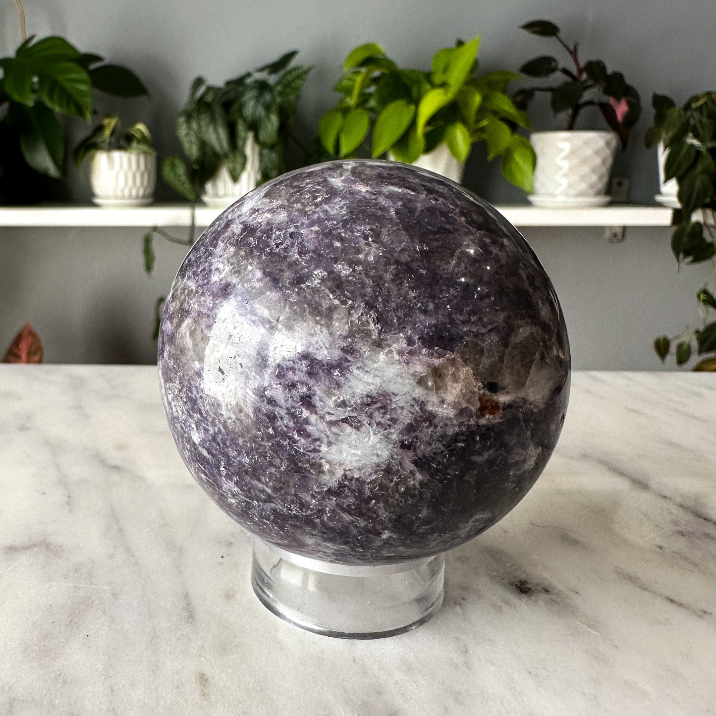 Lepidolite Sphere