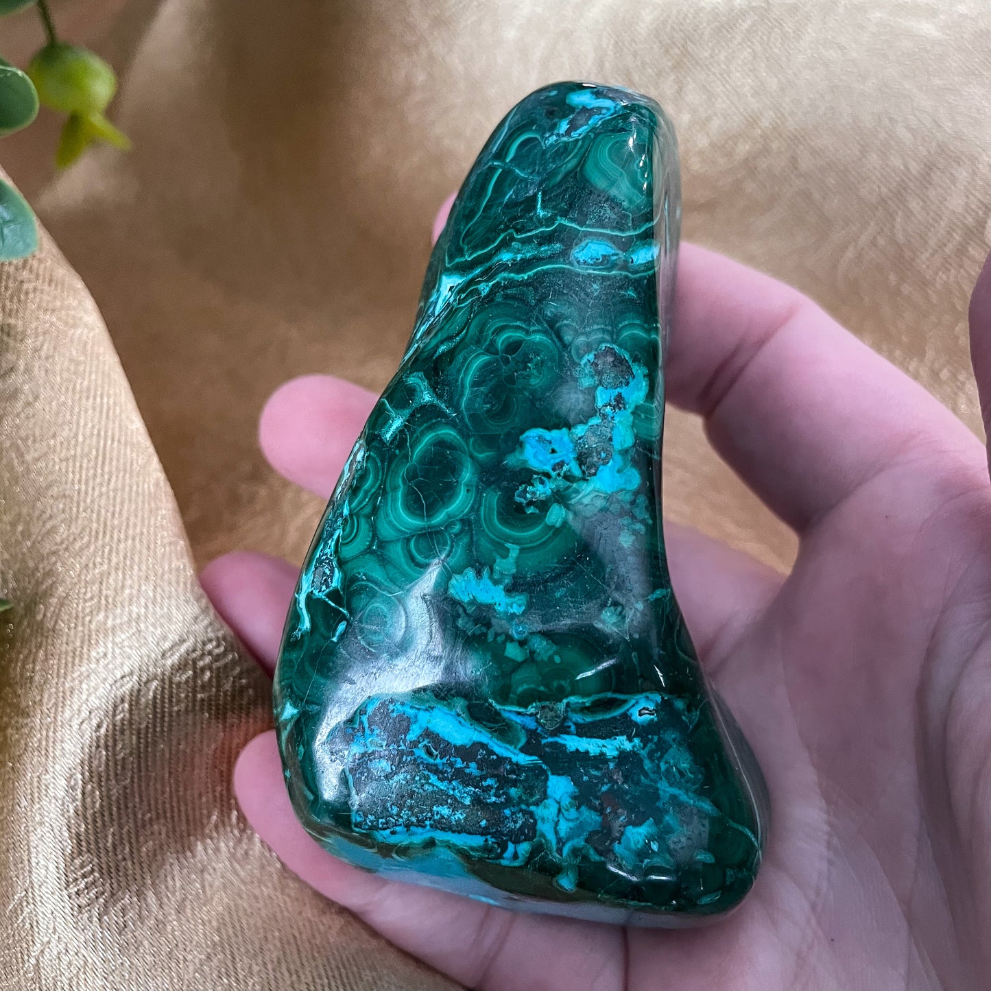 Malachite with Chrysocolla Freeform