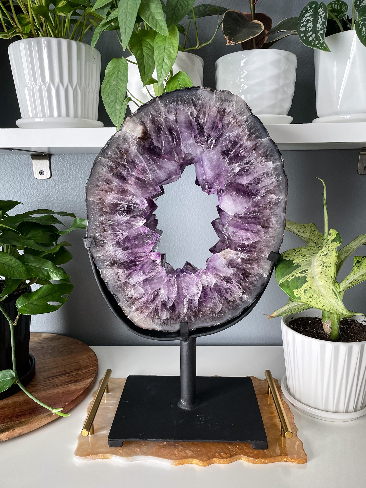 Amethyst Portal on a Custom Stand