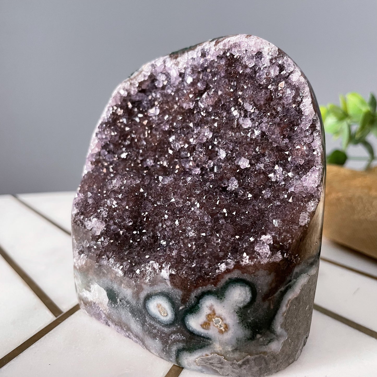 Galaxy Amethyst Cut Base