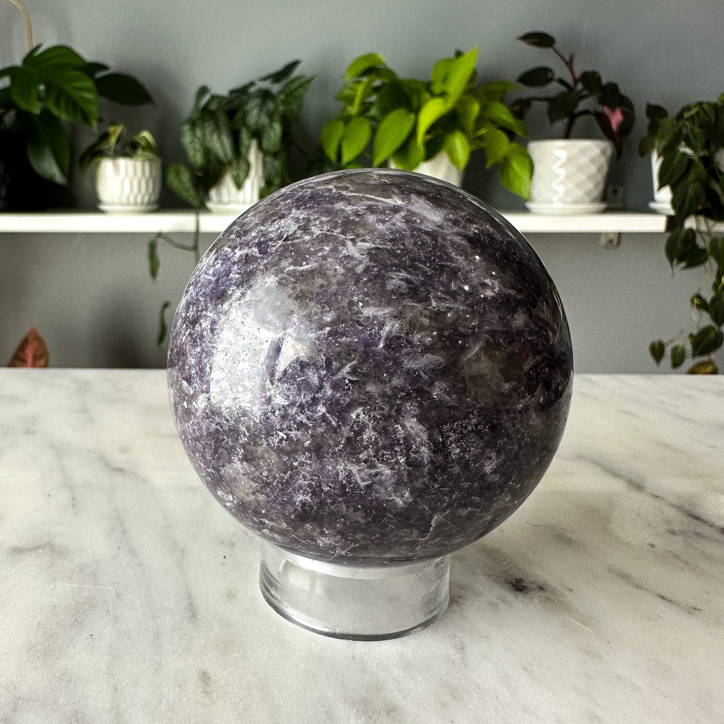 Lepidolite Sphere