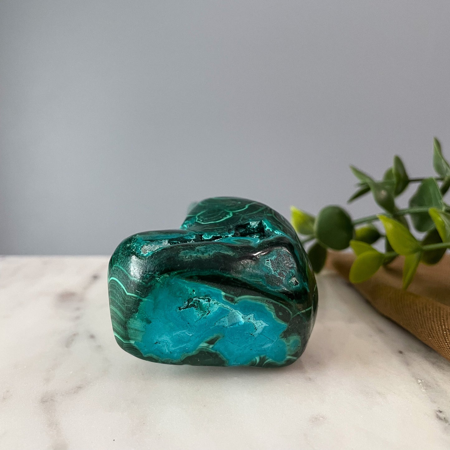 Malachite with Chrysocolla Freeform