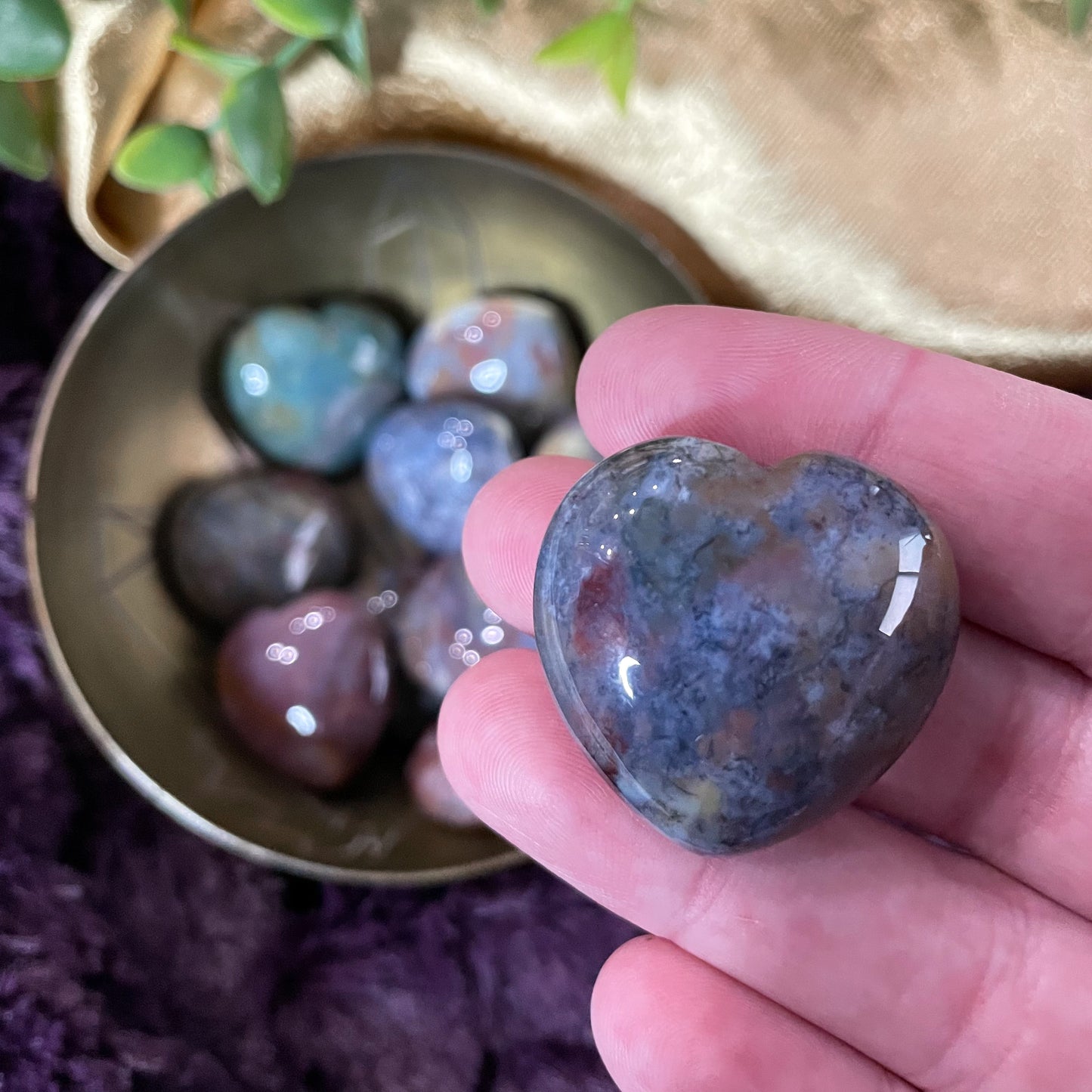 Sea Jasper Mini Heart