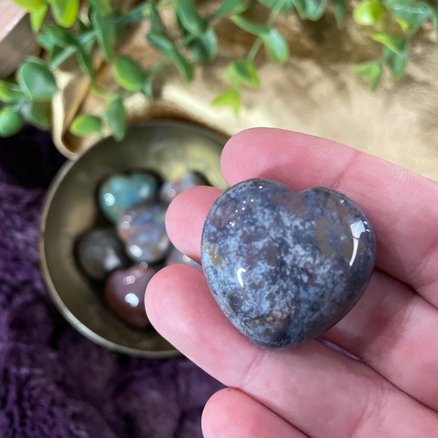 Sea Jasper Mini Heart