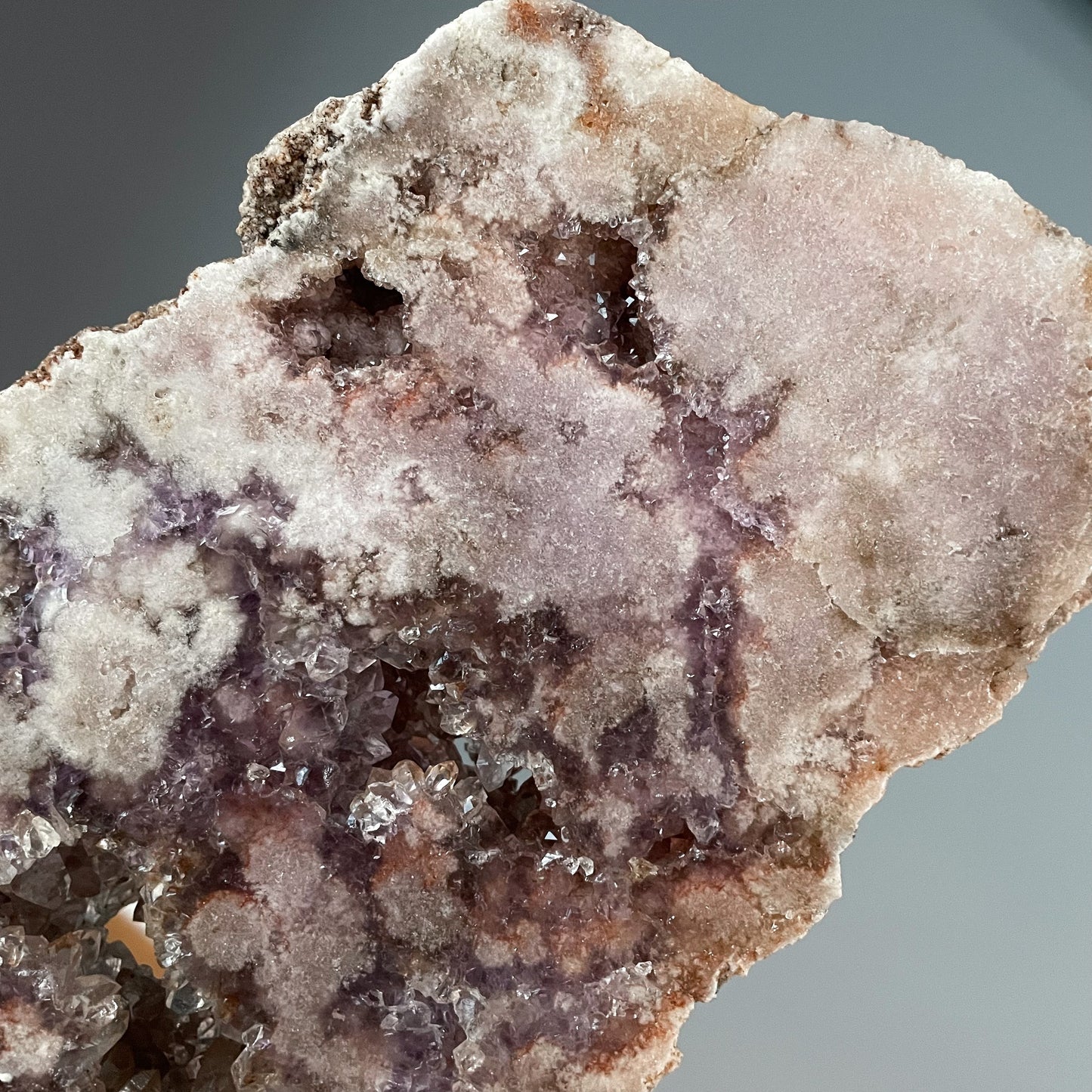 Pink Amethyst Slab on a Stand