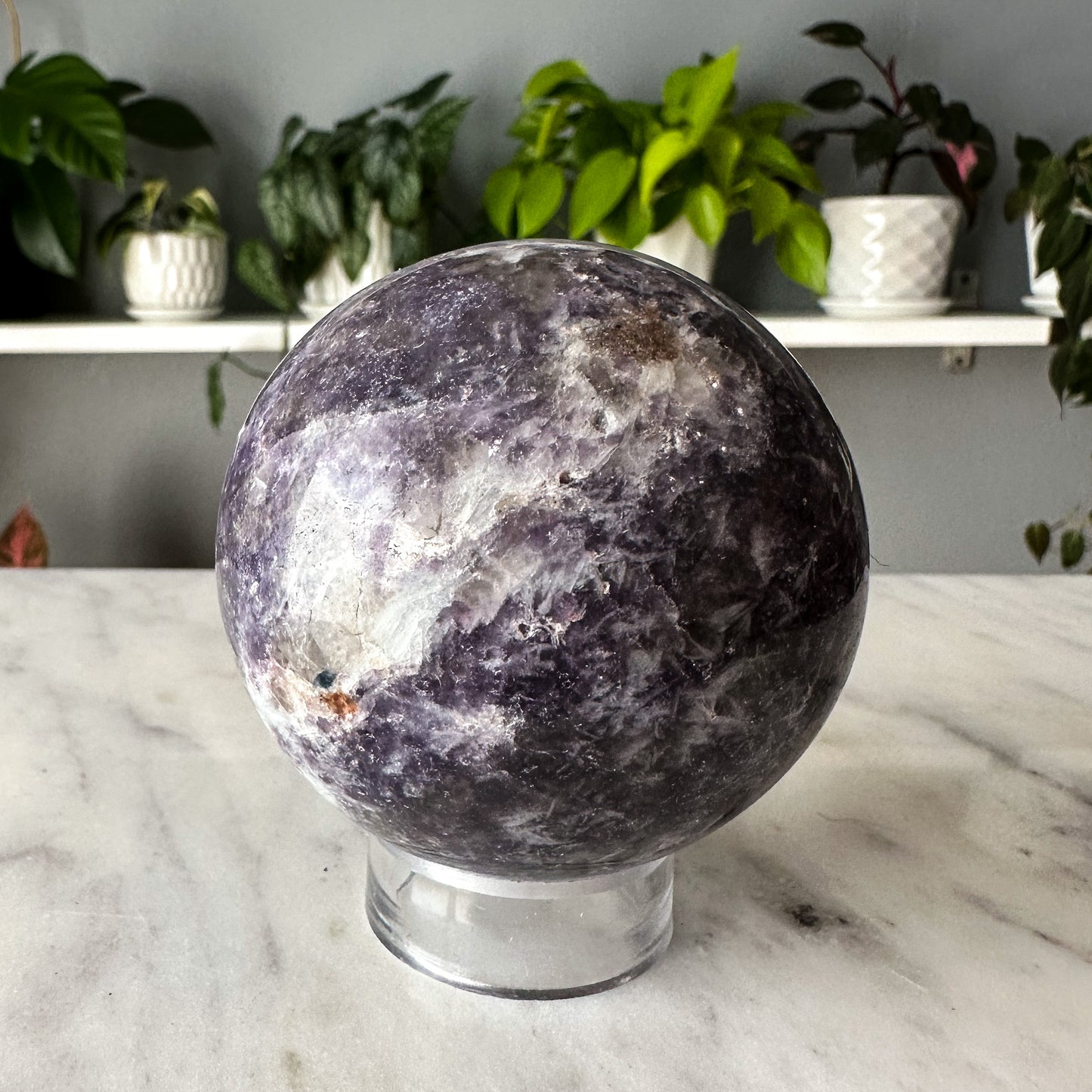 Lepidolite Sphere