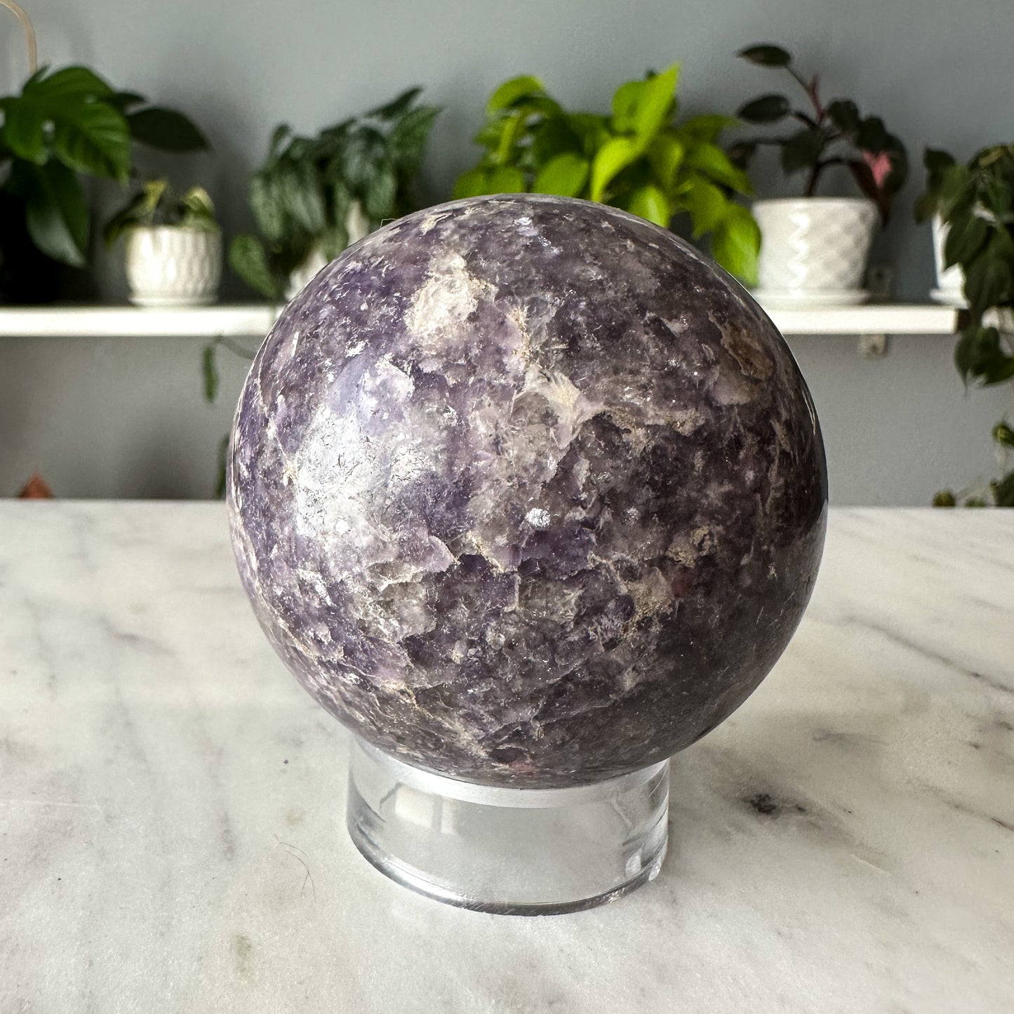 Lepidolite Sphere