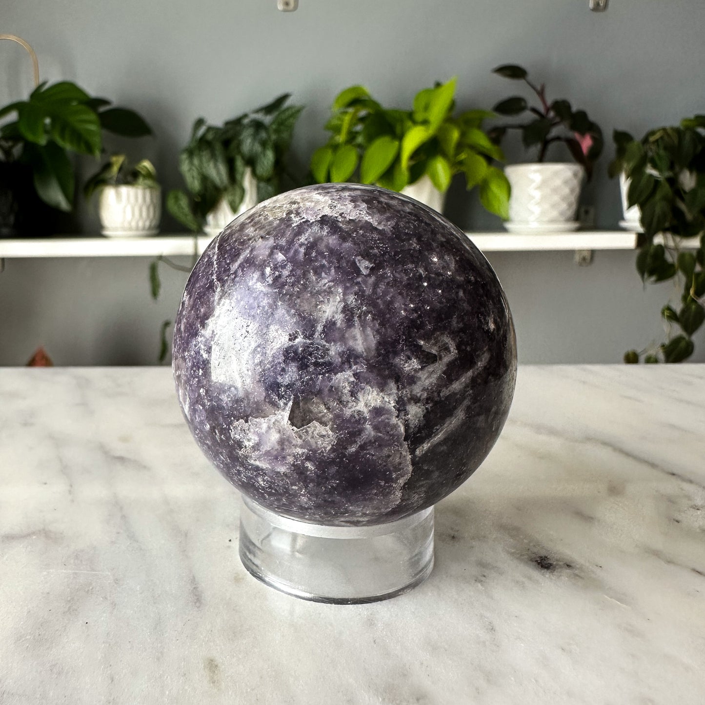 Lepidolite Sphere