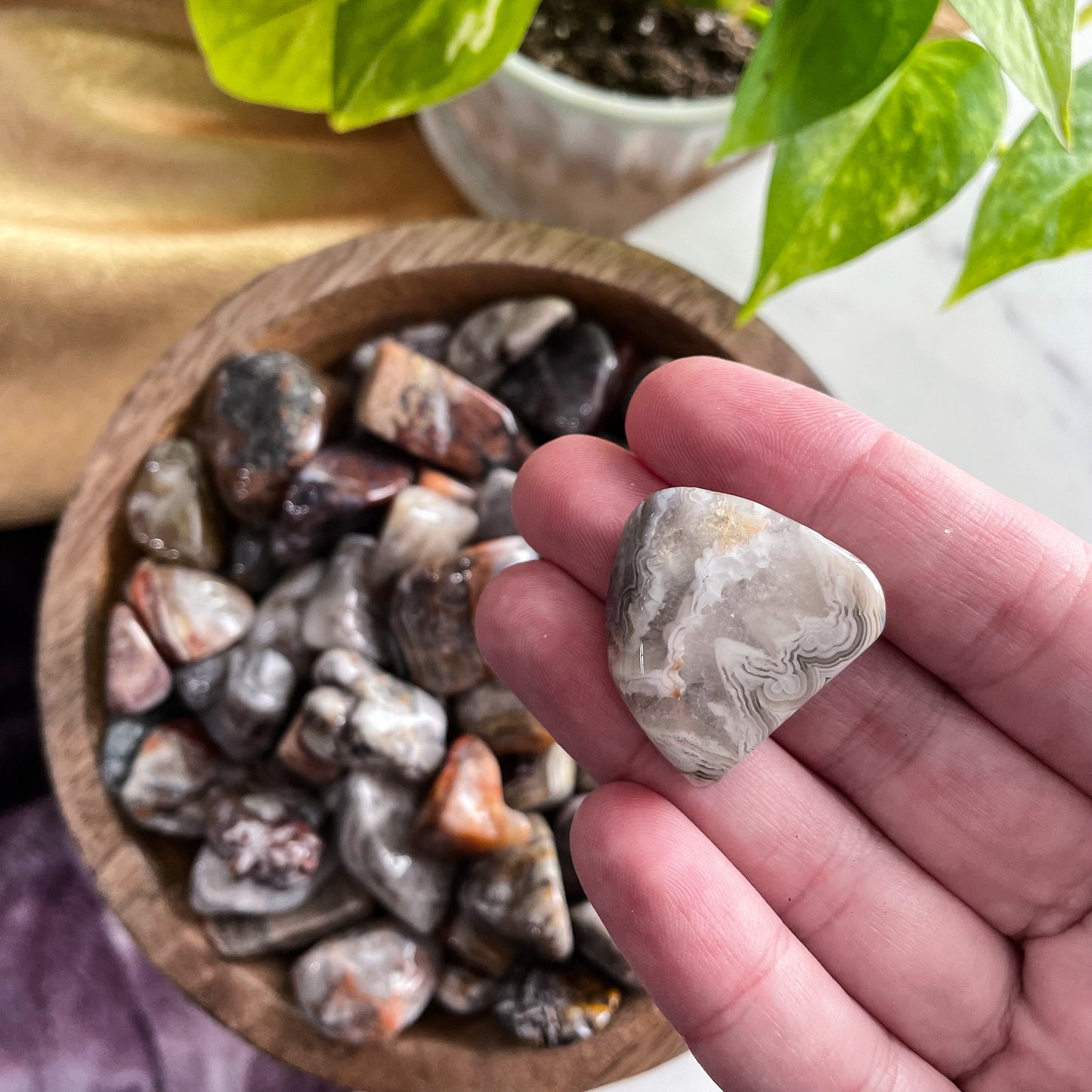 Crazy Lace Agate Tumble