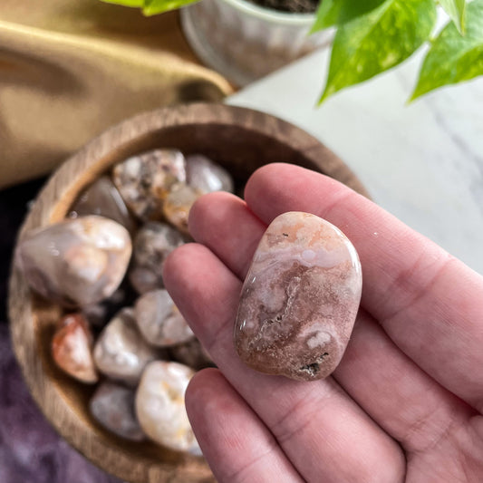 Flower Agate Tumble