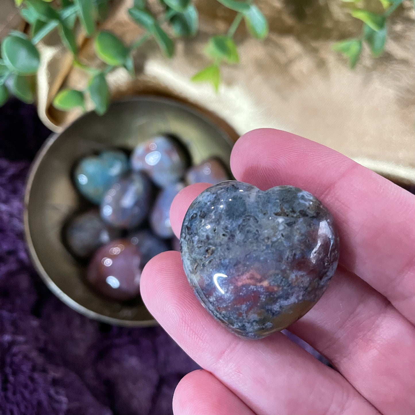 Sea Jasper Mini Heart