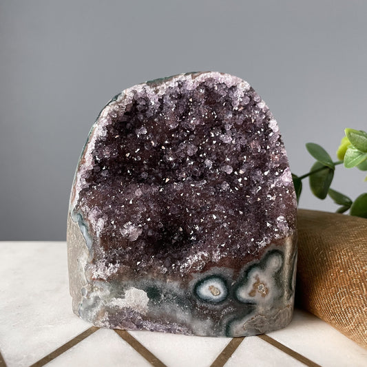 Galaxy Amethyst Cut Base