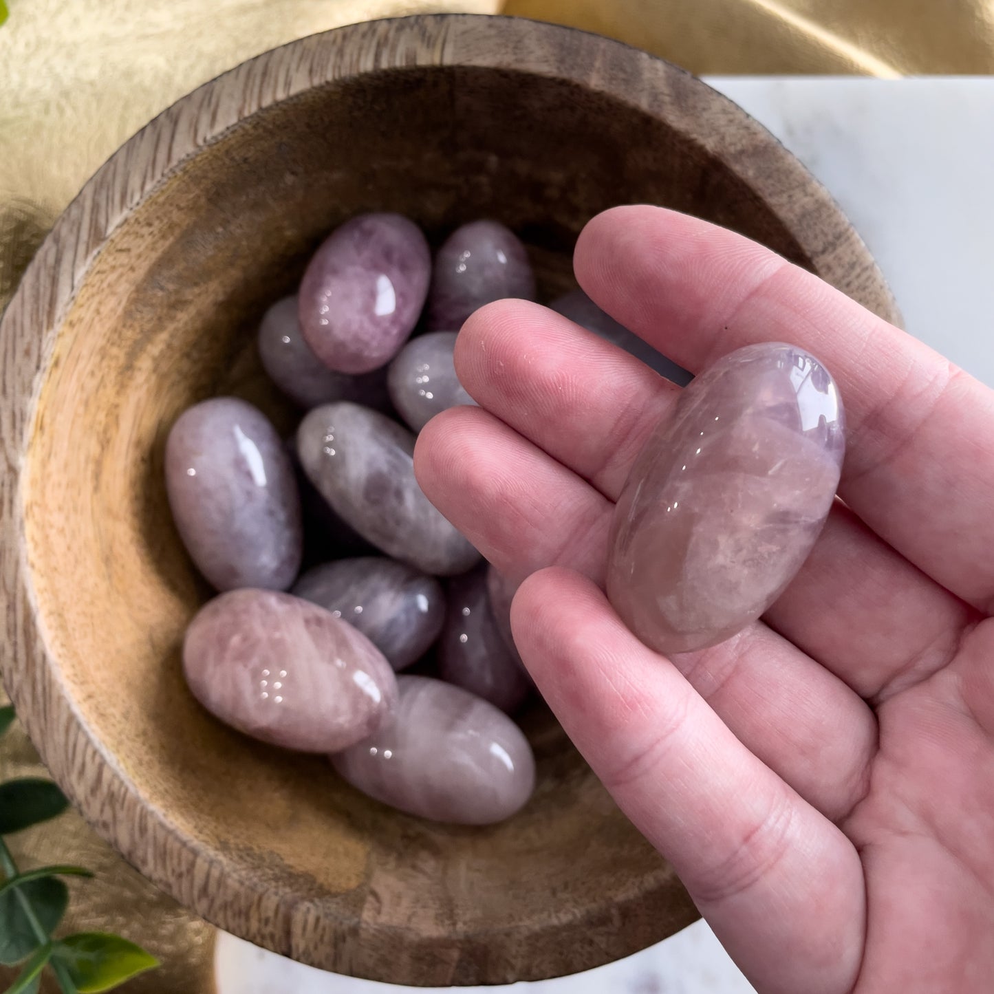 Purple Rose Quartz Pocket Crystal