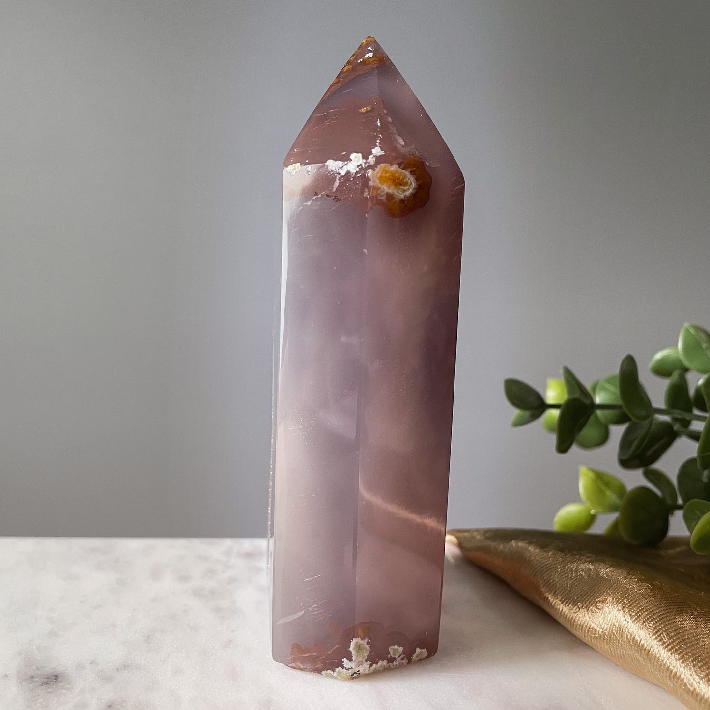 Druzy Agate Tower