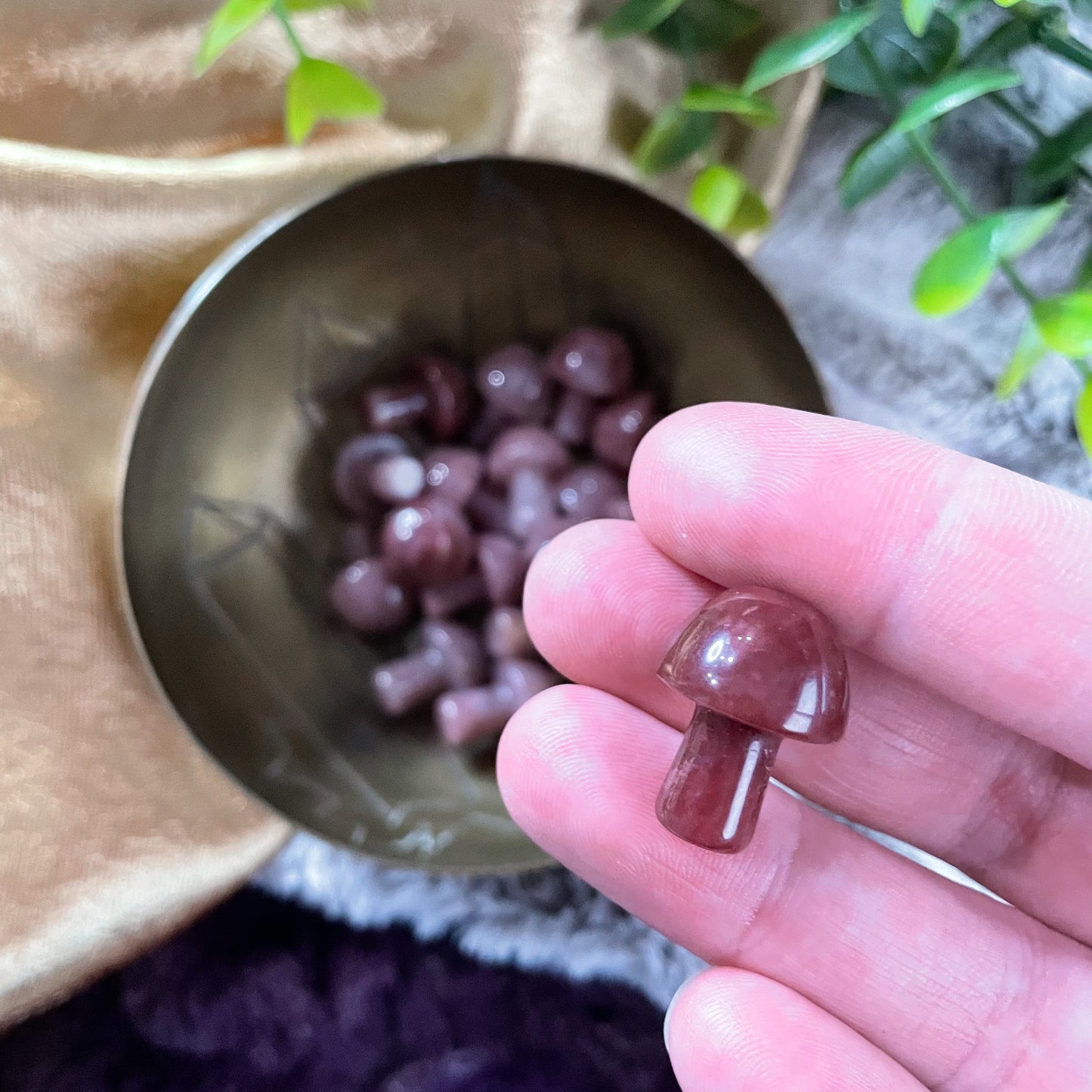 Red Aventurine Mini Mushroom