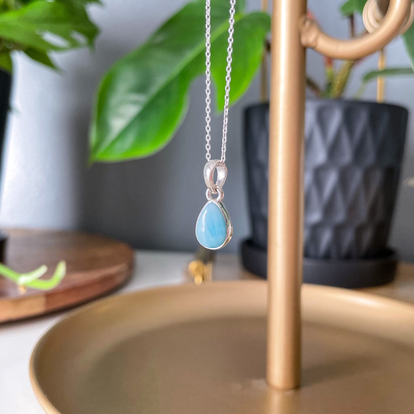 Larimar Pendant Necklace