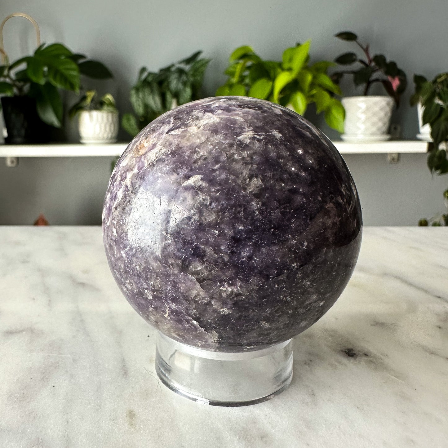 Lepidolite Sphere