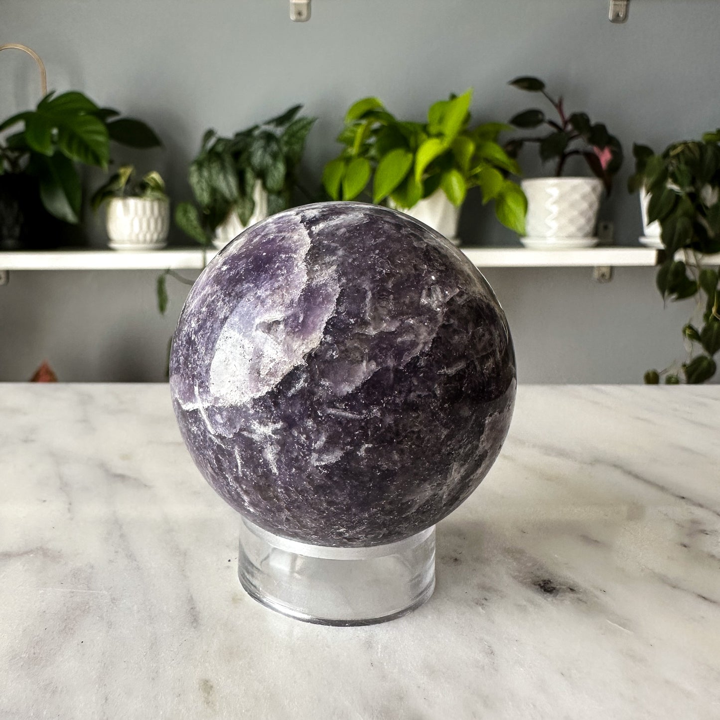 Lepidolite Sphere