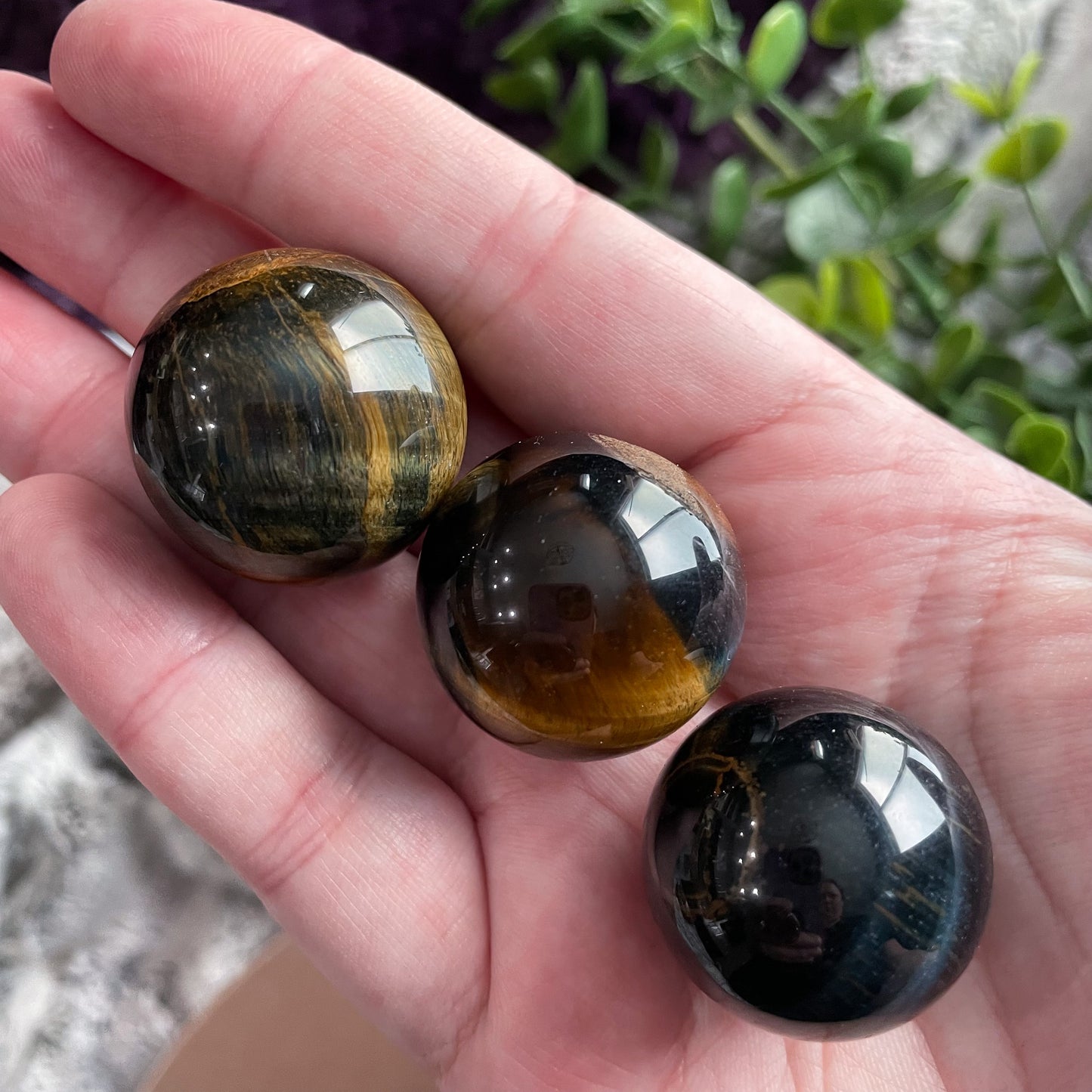 Blue Tigers Eye Mini Sphere