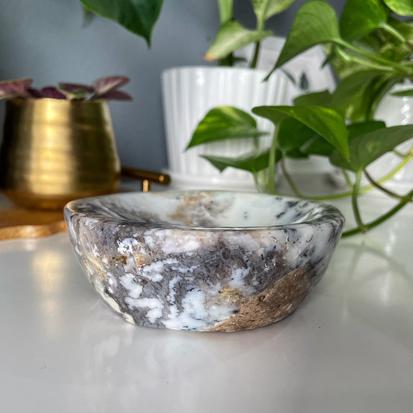 Dendritic Opal Bowl