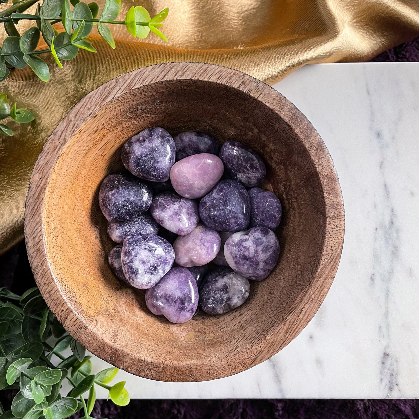 Lepidolite Small Heart