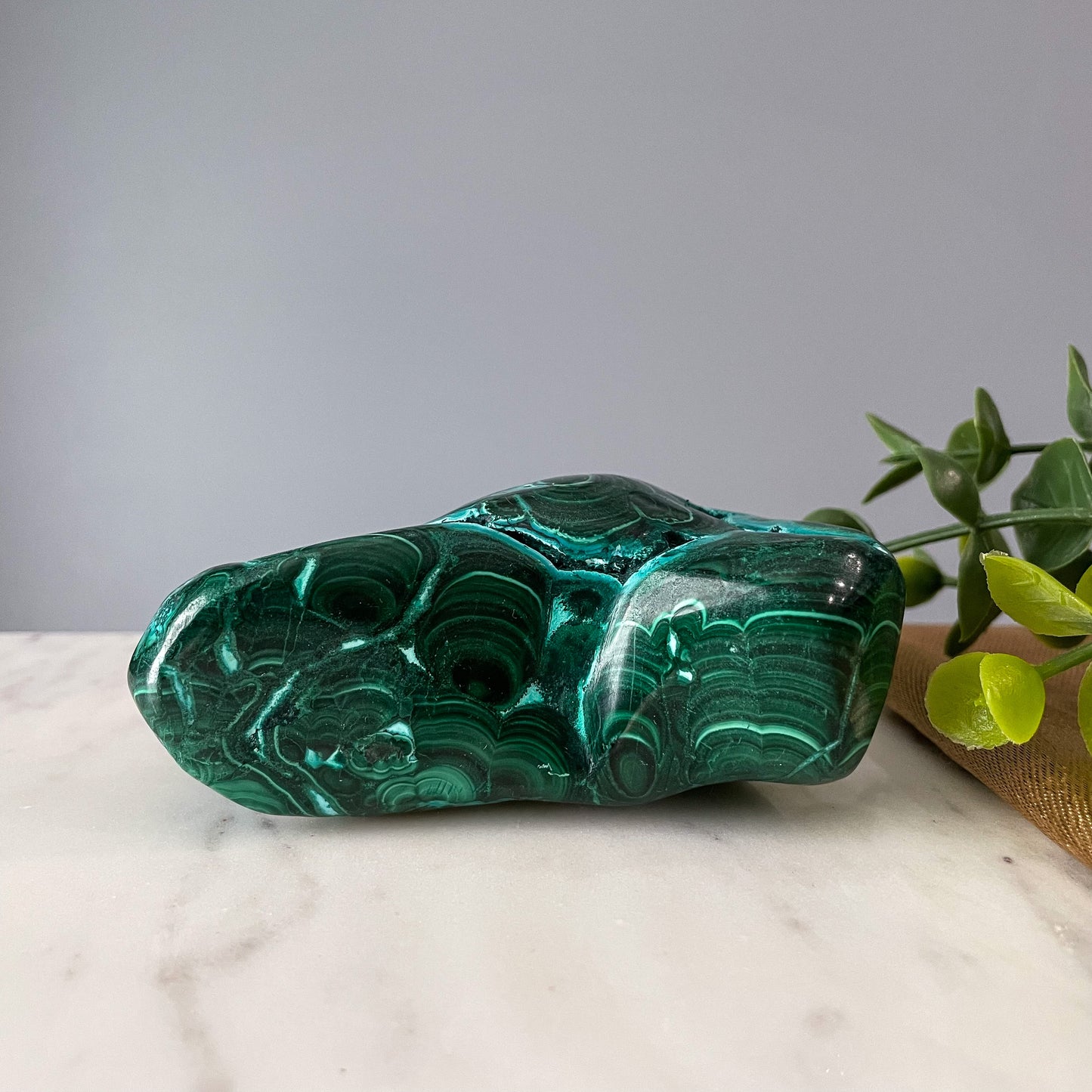 Malachite with Chrysocolla Freeform