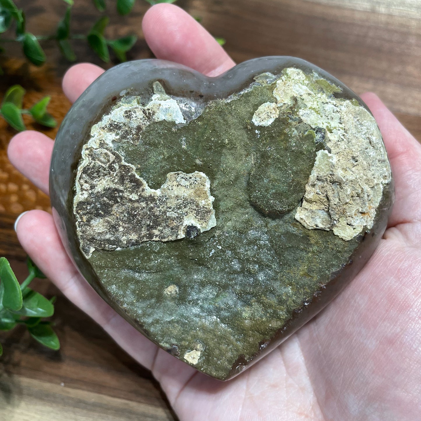 Pink Agate Druzy Heart