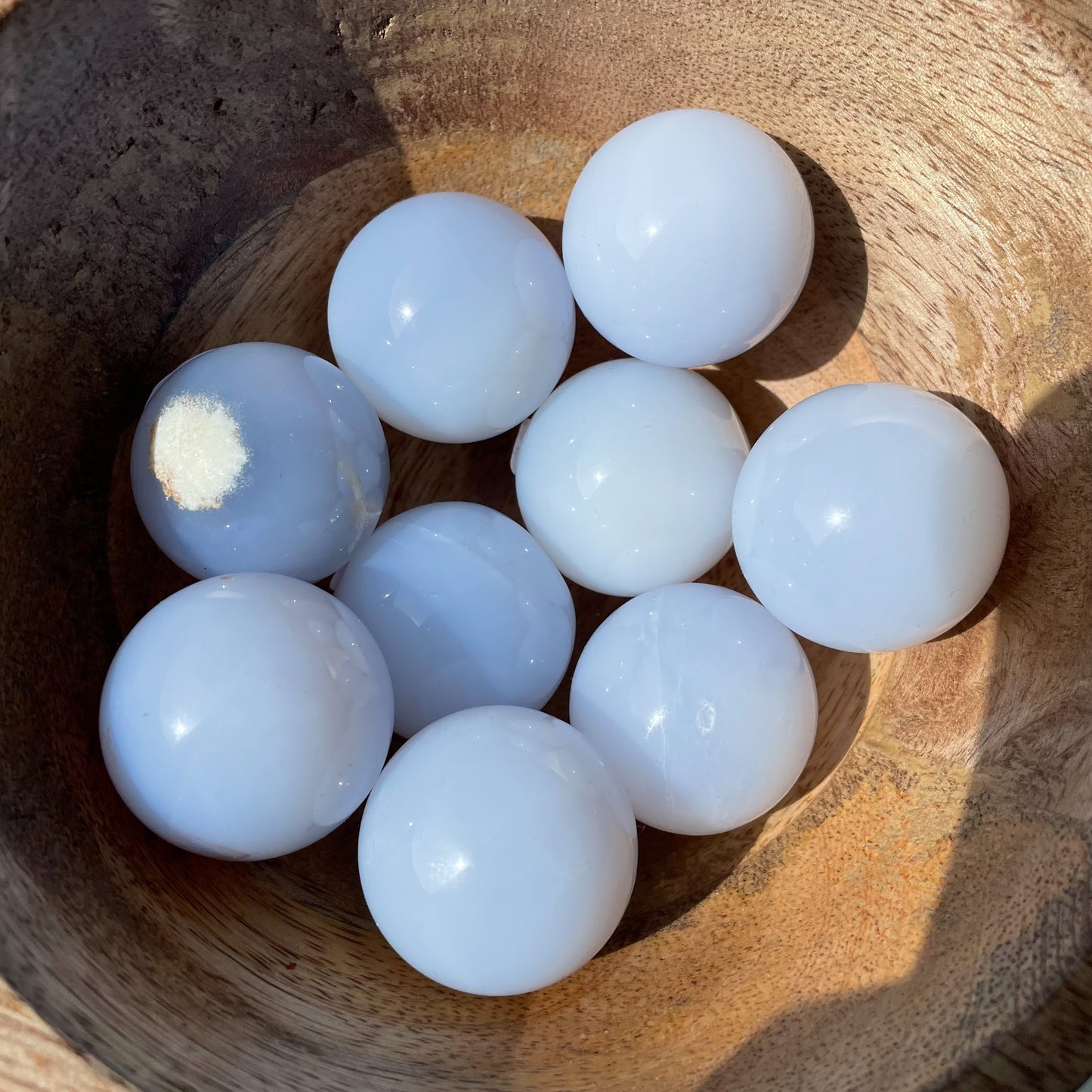 Blue Chalcedony Small Sphere