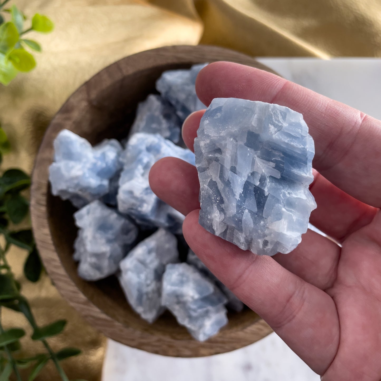 Raw Blue Calcite